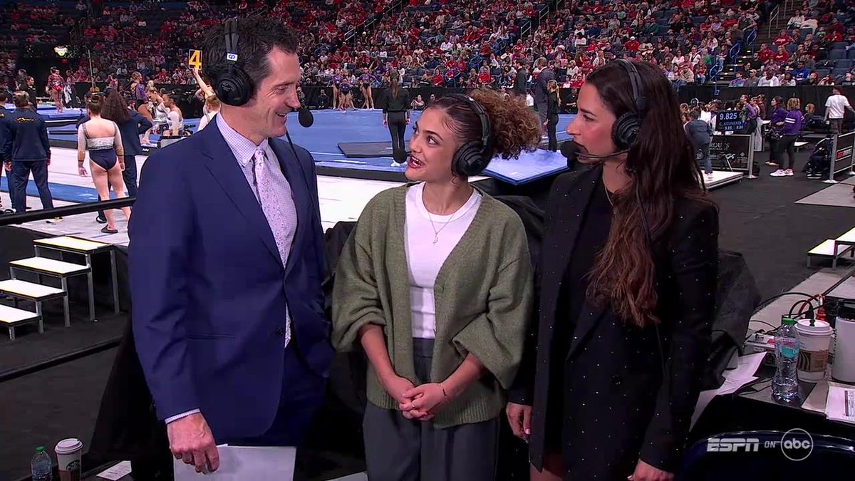 A trio of <a href="/TeamUSA/">Team USA</a> powerhouses on our <a href="/CollegiateQuad/">Sprouts Farmers Market Collegiate Quad</a> broadcast on ABC: <a href="/LaurieHernandez/">Laurie Hernandez</a> joins <a href="/jrflipfest/">John Roethlisberger</a> &amp; <a href="/Aly_Raisman/">Alexandra Raisman</a> to discuss the great #NCAAWGym happening in OKC this weekend