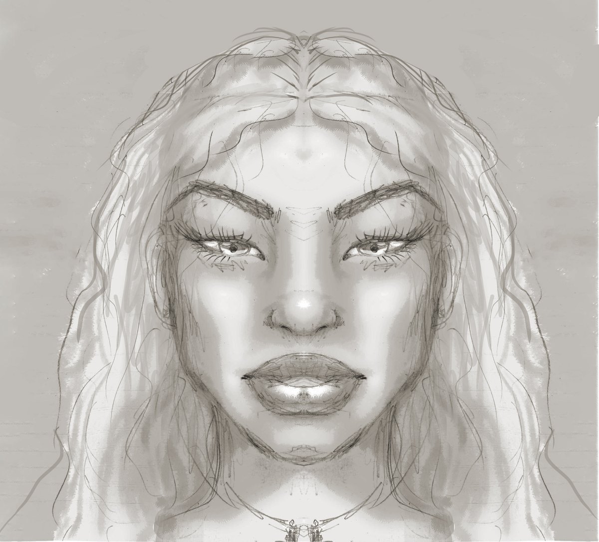 pohkan's tweet photo. Brincando com uma sketch antiga usando symmetry e liquify no photoshop:
#art #arte #desenho #draw #illustration #ilustração #sketch #rascunho #Photoshop #symmetry #simetria #liquify #dissolver #woman #mulher https://t.co/JPQXEu0DIJ