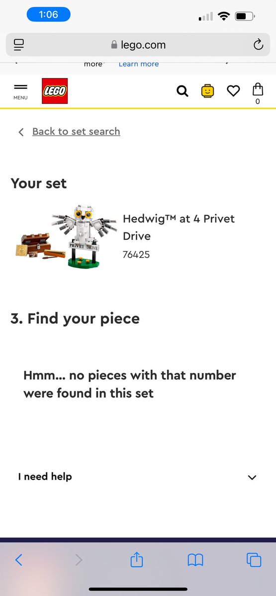 CWhynock's tweet photo. @LEGO_Group hi! We're missing the stickers for this set. However when we go to the site and click stickers, it says this! 

What do we do!? https://t.co/CoomDmSCmj