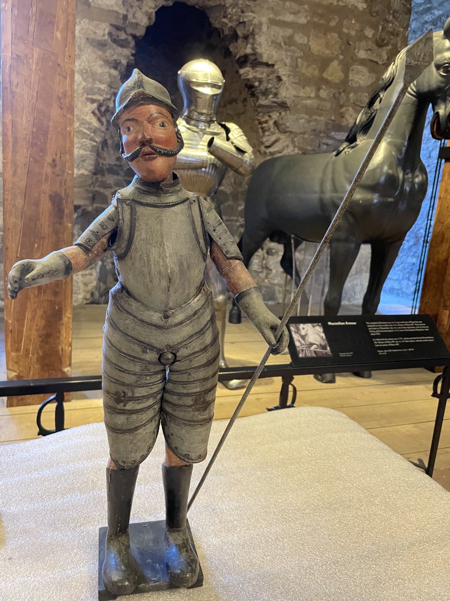 This fabulous little chap with his wonderful moustache has been on display ⁦<a href="/Royal_Armouries/">Royal Armouries</a>⁩ Tower of London for over 220 years. However, we are unsure of his origins. Could he be from a German clock? This week he was lightly dusted as part of our Tower Spring Clean 🧹