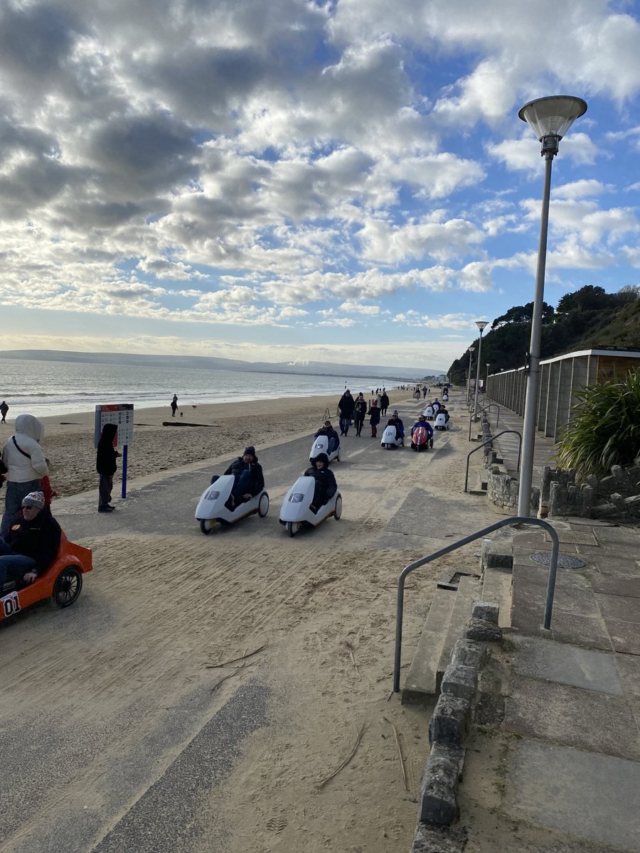 Celebrating the anniversary of the rather ill fated Sinclair C5 spotted at Canford Cliffs today