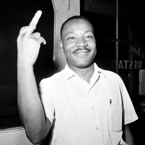 middle fingers in the air fuck you twice