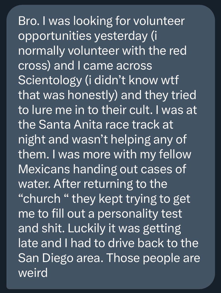 FilmThePoliceLA's tweet photo. **Warning**
Church of Scientology is asking for volunteers, and then are trying to convert the volunteers to Scientology. https://t.co/foywsb4db3
