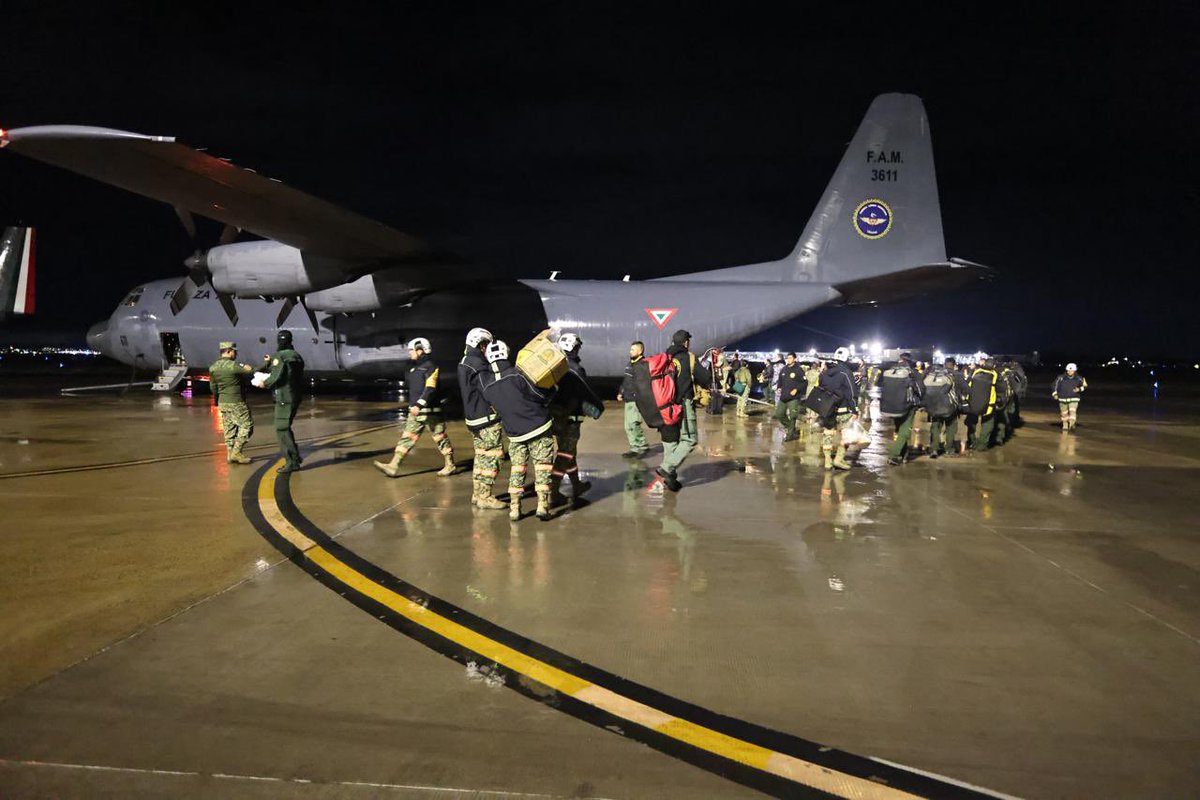 Por instrucciones de la presidenta <a href="/Claudiashein/">Claudia Sheinbaum Pardo</a>, esta misión tiene como objetivo apoyar en el combate de los incendios forestales, demostrando que la cooperación no tiene fronteras.