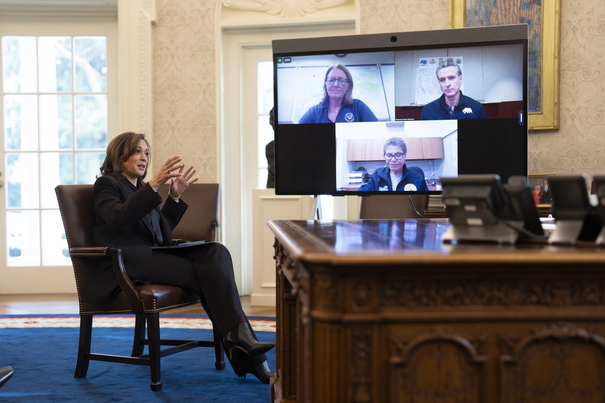 Yesterday, President Biden and I convened local, state, and federal officials for a briefing on our coordinated response to the wildfires across Southern California.

To my fellow Californians: We are with you. And we will be with you as communities recover and rebuild.