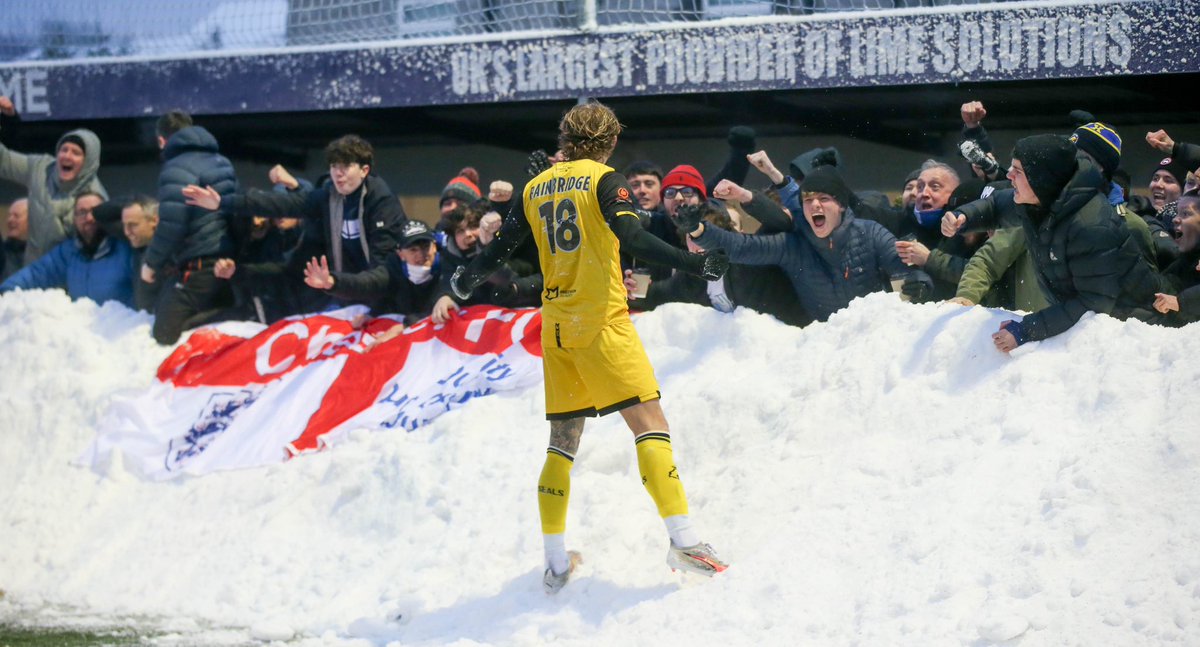 Jack Bainbridge. Some celebration to mark your first Seals goal. 🤣❄️