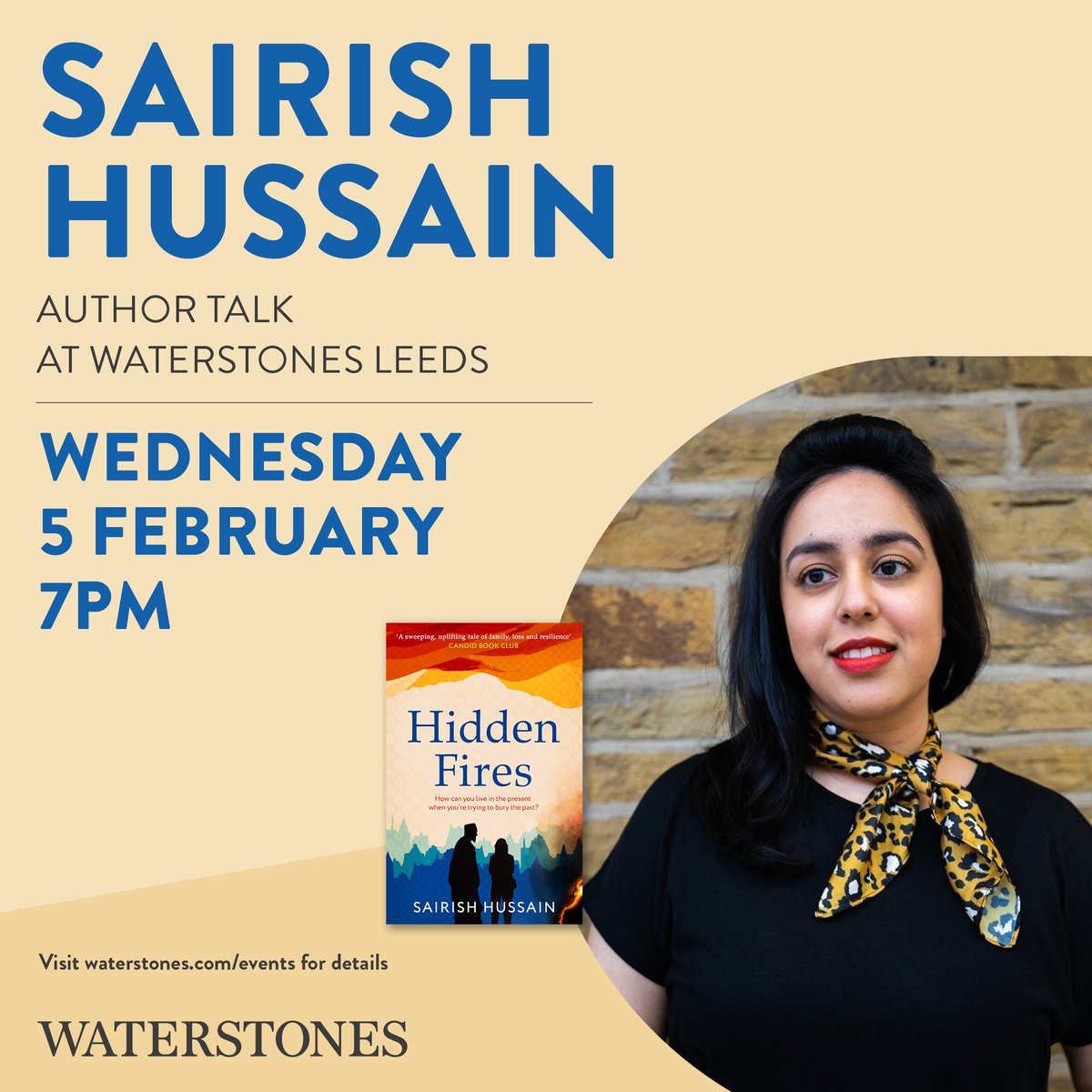 Sairish Hussain (@sairish_hussain) on Twitter photo ✨️So excited for my first book event of 2025 which will take place at the lovely <a href="/WstonesLeeds/">Waterstones Leeds</a>! Paperback copies of HIDDEN FIRES will also be available 💙🤎
Hope to see you there!
Tickets 👇🏽 waterstones.com/events/an-even… ✨️So excited for my first book event of 2025 which will take place at the lovely <a href="/WstonesLeeds/">Waterstones Leeds</a>! Paperback copies of HIDDEN FIRES will also be available 💙🤎
Hope to see you there!
Tickets 👇🏽 waterstones.com/events/an-even…