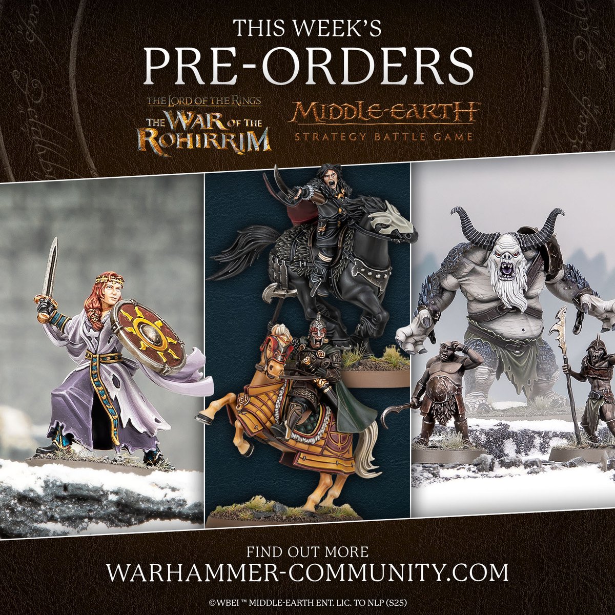 Bolster your mighty Middle-earth armies with new miniatures and re-released classics – all available for pre-order today. ow.ly/jCMo50UEef6

#MESBG #WarhammerCommunity