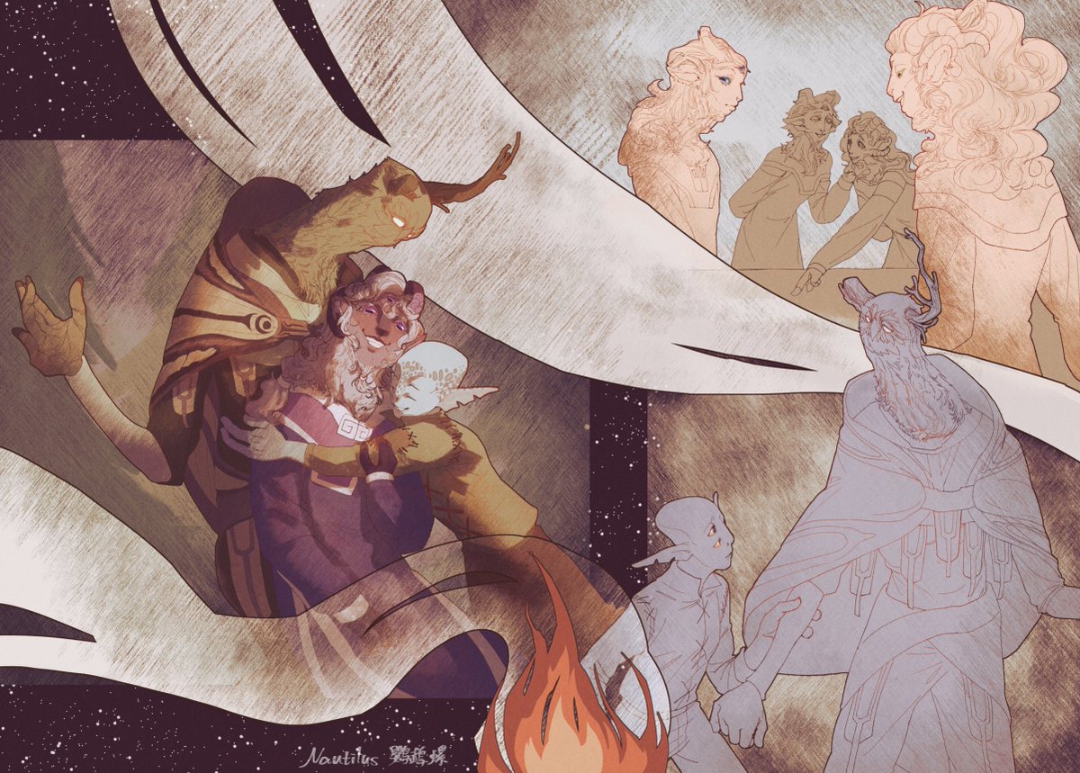 My part, for Quantum Entanglement Exchange event! (on Tumblr)  

A gift for lori 
(also on Tumblr @ 17magpiesinatrenchcoat)

#OuterWilds