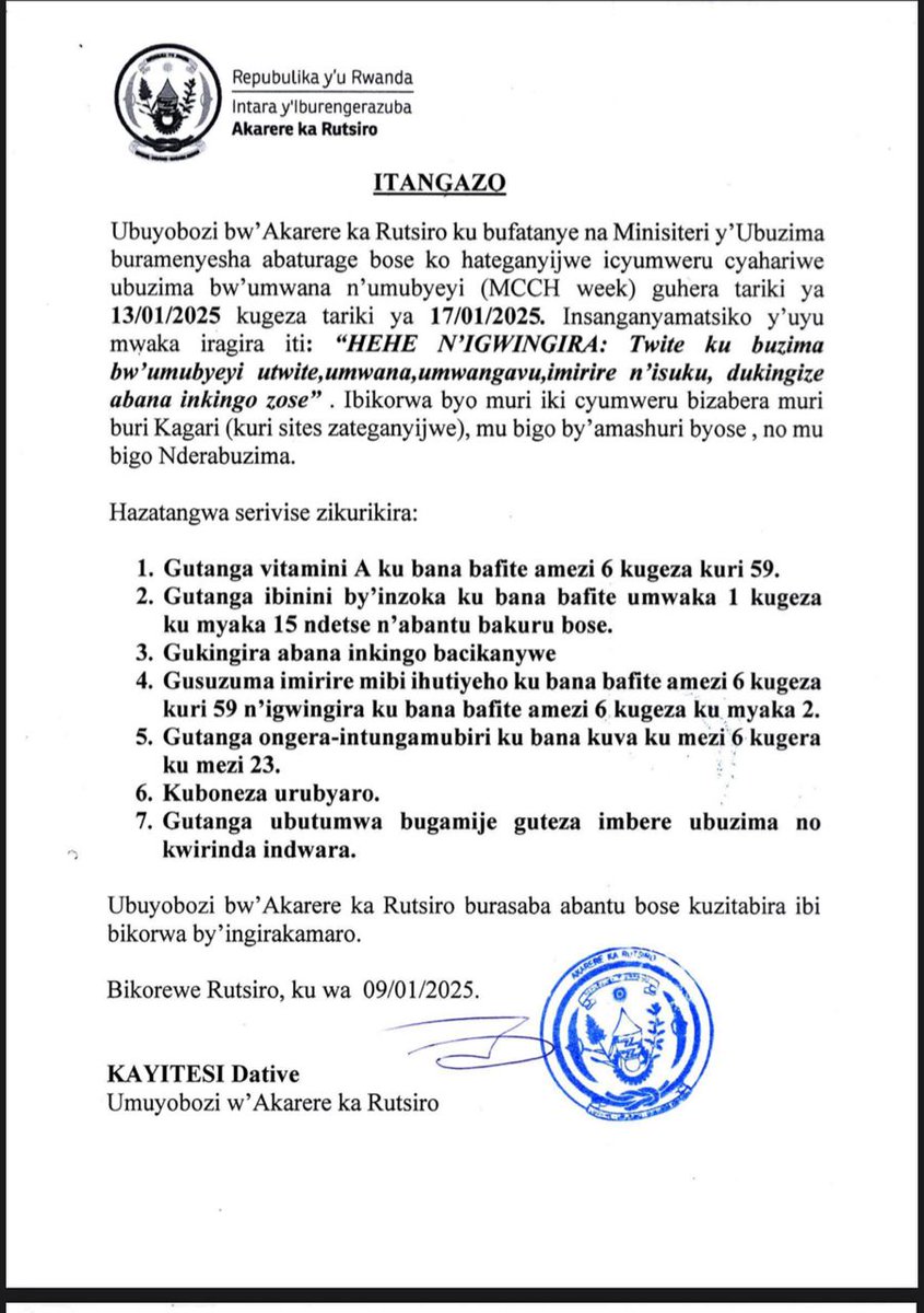 Rutsiro District (@rutsirodistrict) on Twitter photo 