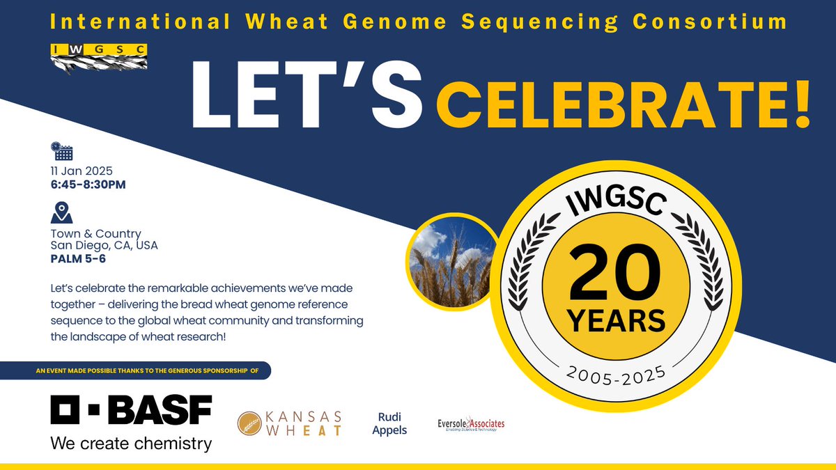 wheatgenome (@wheatgenome) on Twitter photo It's a wrap! #IWGSC workshop #PAG32 Thank you all for attending and to the speakers Delfi Dorussen, Gurminder Singh, Rakesh Kumar, Laura Mathieu, Sarah Raffan and Simon Griffiths for the great talks. 
Don’t miss the IWGSC 20th anniversary celebration today at <a href="/6/">Adrián Lamo</a>:45pm in Palm 5-6 It's a wrap! #IWGSC workshop #PAG32 Thank you all for attending and to the speakers Delfi Dorussen, Gurminder Singh, Rakesh Kumar, Laura Mathieu, Sarah Raffan and Simon Griffiths for the great talks. 
Don’t miss the IWGSC 20th anniversary celebration today at <a href="/6/">Adrián Lamo</a>:45pm in Palm 5-6
