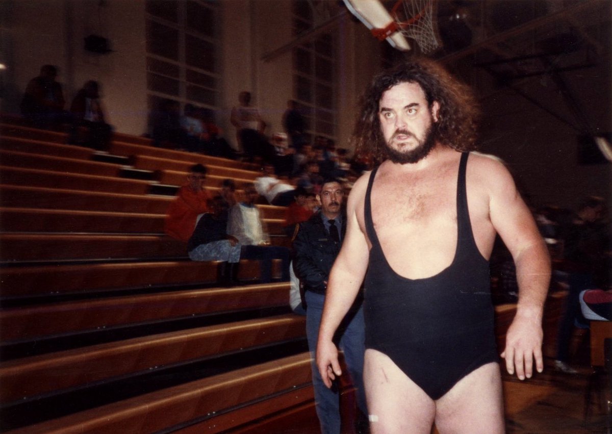 midatlanticdna's tweet photo. More shots from Wytheville, VA - 11/21/87!  Always fun to see Black Bart wrestle and get an autograph when I was brave enough to approach the big man!  Rest in peace. https://t.co/Qx5Zx2iUL0