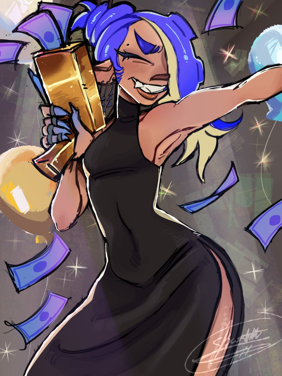 skoortnut's tweet photo. my shayla
lessgo team money
#Splatoon #splatoon3 https://t.co/KVT62BySF2