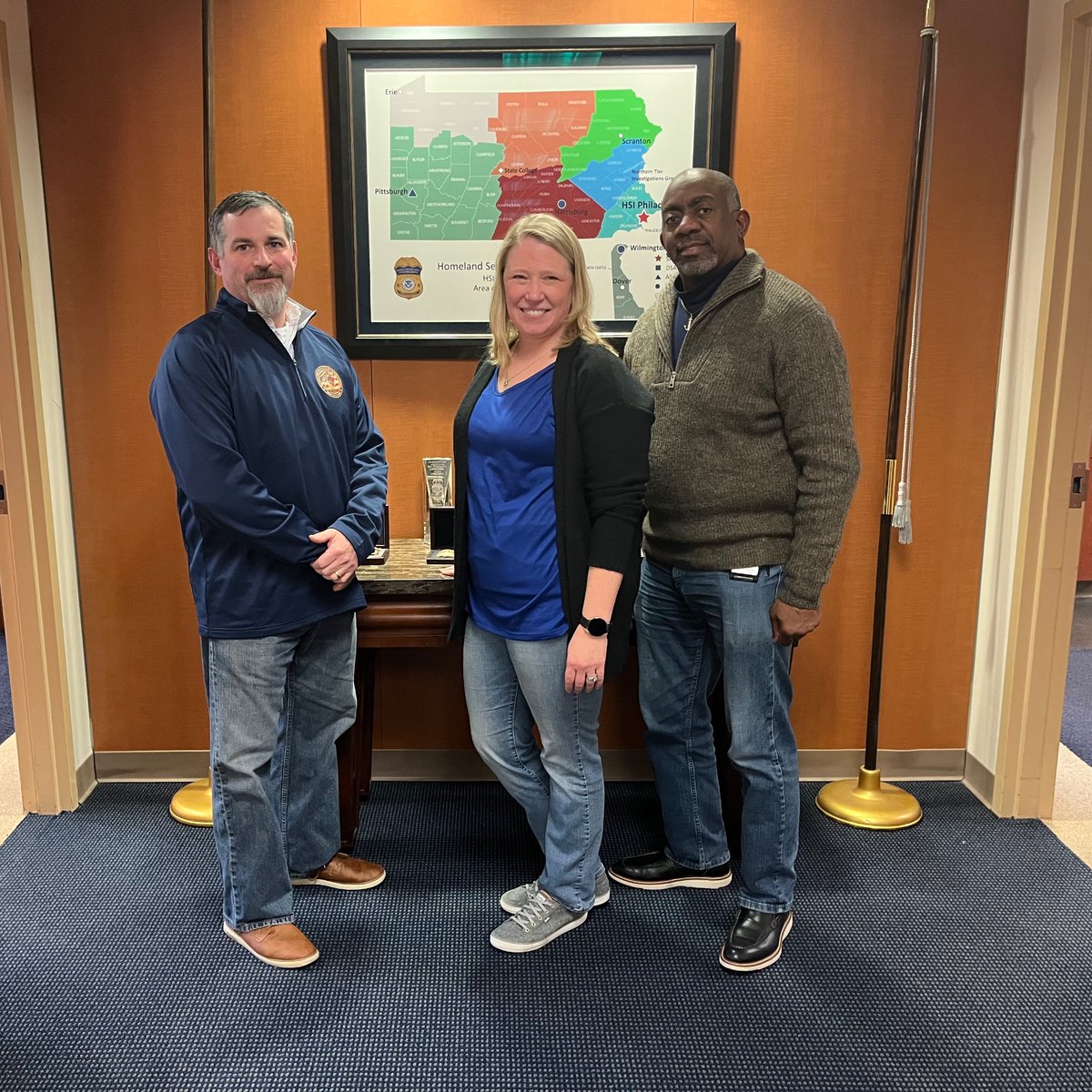 HSI Philadelphia (@hsiphiladelphia) on Twitter photo .<a href="/HSIPhiladelphia/">HSI Philadelphia</a> DSAC Nathan Abel, (A)SAC Stefanie Snyder, SAC Edward Owens support #WearBlueDay to raise awareness about #HumanTrafficking! To join in, post a photo using the hashtag #WearBlueDay and share why. Learn more about how you can participate: dhs.gov/blue-campaign .<a href="/HSIPhiladelphia/">HSI Philadelphia</a> DSAC Nathan Abel, (A)SAC Stefanie Snyder, SAC Edward Owens support #WearBlueDay to raise awareness about #HumanTrafficking! To join in, post a photo using the hashtag #WearBlueDay and share why. Learn more about how you can participate: dhs.gov/blue-campaign