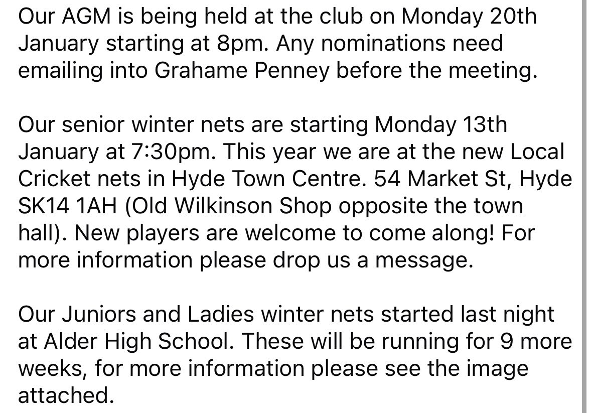 Newton Cricket Club tweet media