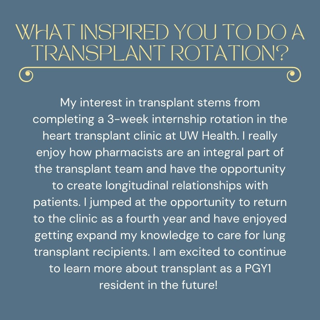 New year, new #traineetakeover! Introducing Amy Bowles, a PharmD Candidate recently completed an APPE rotation with our PRN's very own Social Media Committee Chair, Olivia Huber, PharmD, BCTXP! Amy has a great month of content ahead, so give her a warm welcome! #TxpPrn #ACCP