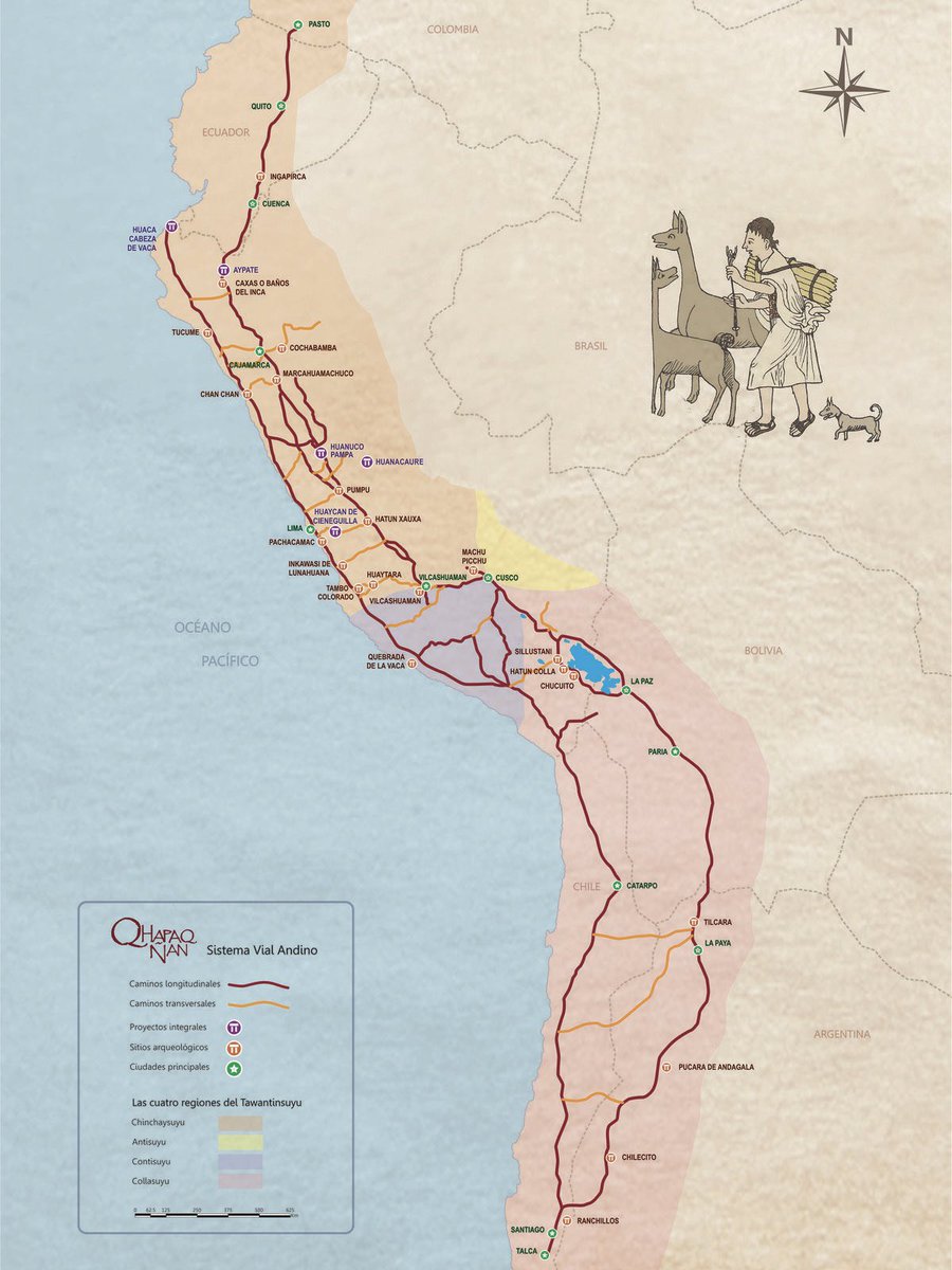 The Inca Empire developed an extensive road network known as the Qhapaq Ñan, which spanned more than 40,000 kilometers, enabling effective communication and governance across their expansive territory.
