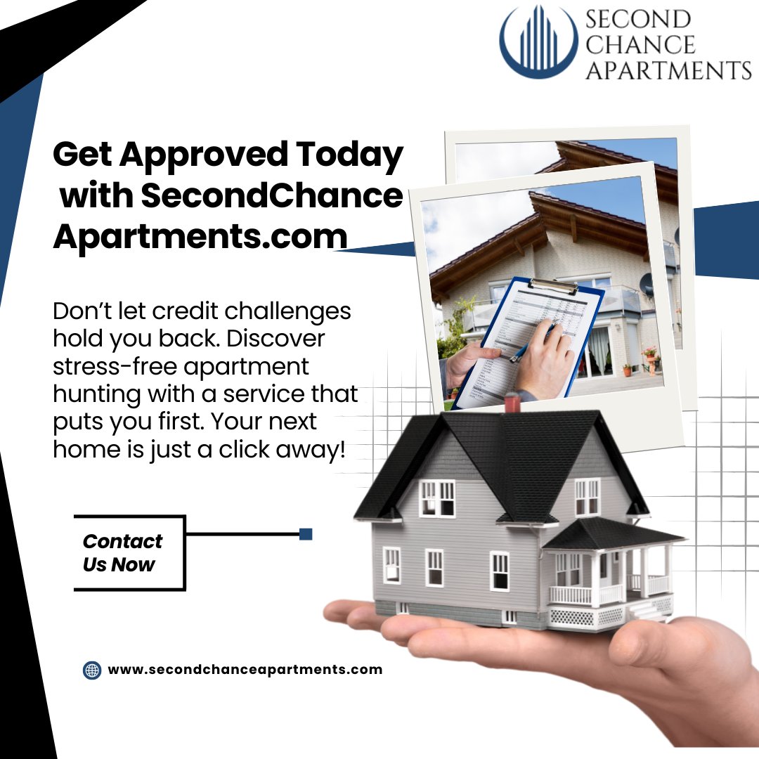 SecondChanceAp4's tweet photo. https://t.co/N9cXTrYnGF makes finding your next home simple, no matter your credit challenges. 🌟

Start today and unlock new possibilities! 🙌

#DreamApartment #MoveInReady #HousingHelp #YourNextHome #SecondChanceLiving #ApartmentHunting #FindYourHome #DreamApartment https://t.co/h3xSTKFX0i