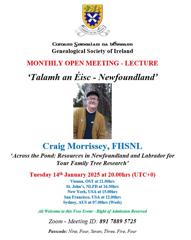 Genealogical Society of Ireland (GSI) tweet media
