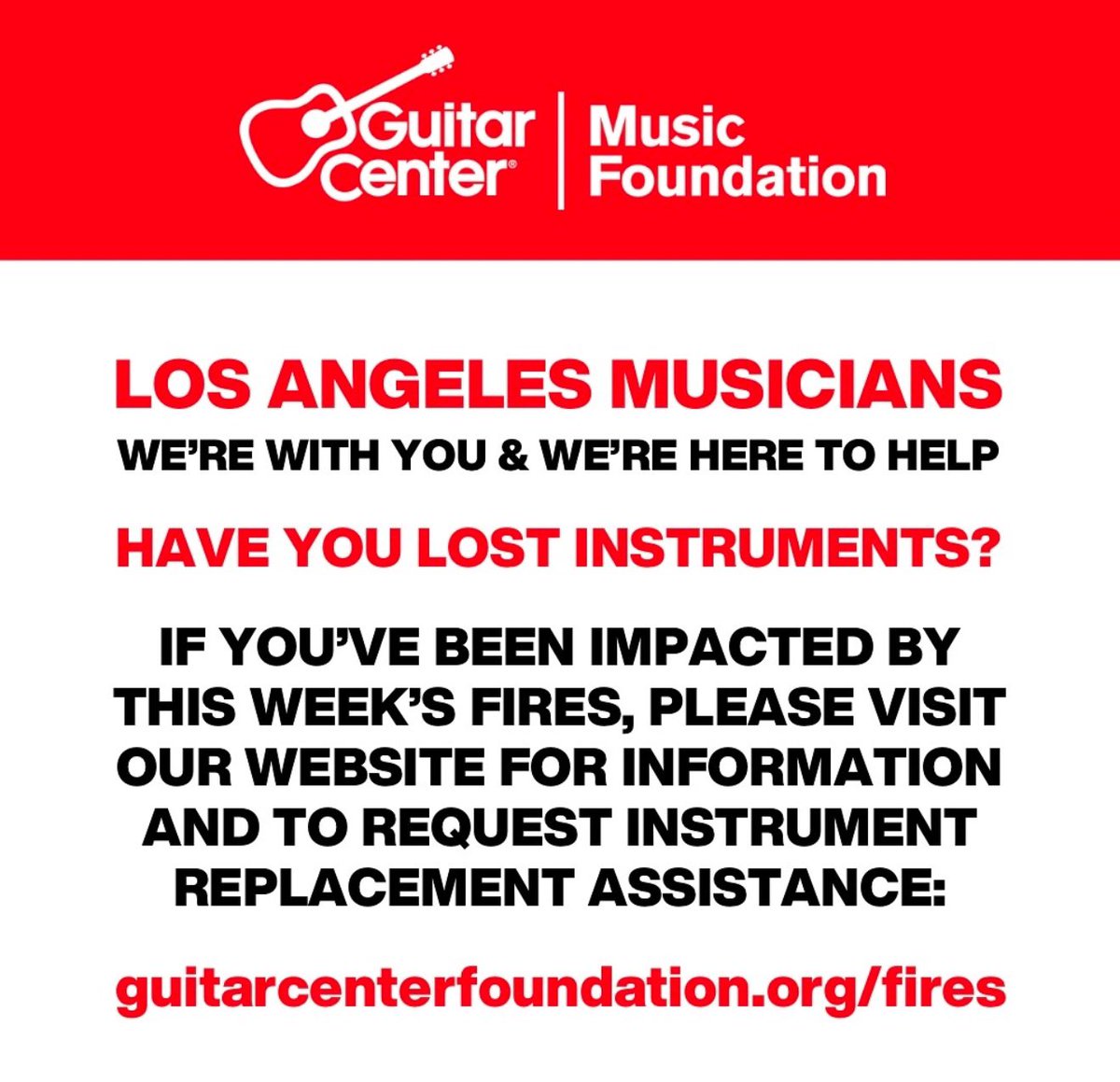 Well done Guitar Center. 👏🏻👏🏻👏🏻👏🏻

#LosAngelesFire #HollywoodHills #guitarcenter #PacificPalisadesFire #AltadenaFire