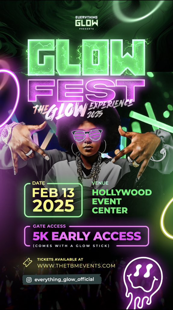 everythingglow2's tweet photo. The countdown is on!!!! Glow fest 2025 is bringing the heat to you this February 13th,and YOU need to be there !.
✨Grab your tickets now and let's make magic happen.
 Don't just hear about it ,LIVE IT 🌟

#glowfest2025 #glowarmy https://t.co/ZQ8iX4Z7yt