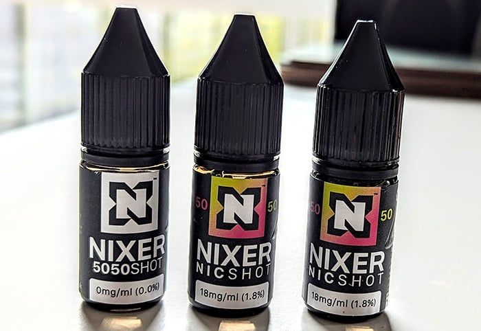 EcigClick's tweet image. Nixer by @Dispergo_online have new options for their freebase nicotine mixing kit range, the Nixer Freebase 5050 Mixer Kit. 

Find out how our Dan got on in his review here  👉  bit.ly/3VSGcl3

Thanks to @vapeclub !

#Dispergo #Nixer #EliquidReview #Vape #Vaping