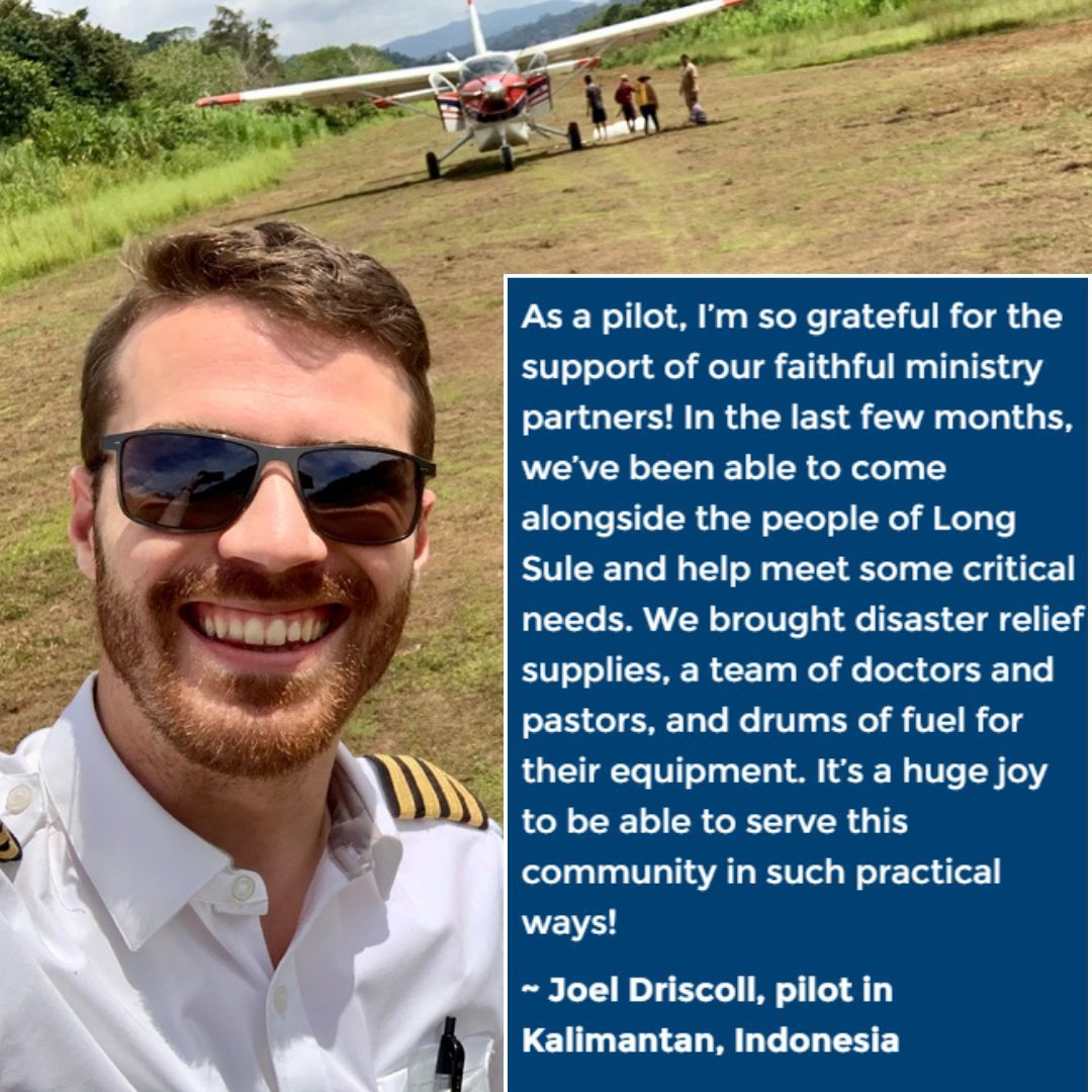 We are grateful for pilots like Joel who have such a heart for serving the isolated so they can experience the love of Christ. 

With your support, MAF can fly in doctors, teachers, aid workers, missionaries, Bible translators, and supplies. 

Learn more: bit.ly/4jezboO