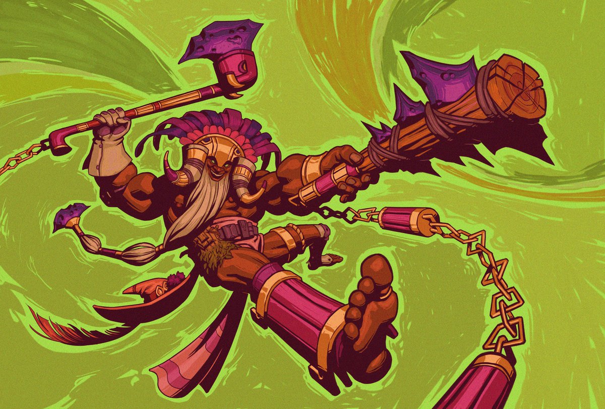 Galante the unstoppable force.   Cardgame Illustration did for
<a href="/WWMerks/">Wonder Worlds: Merks</a> 

I'm available for work. More about my art here: lipeartwork.com artstation.com/joaophillipear…: lipe.artwork@gmail.com