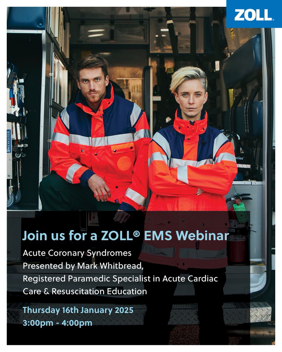 zollemsfire's tweet photo. Acute Coronary Syndromes- Thursday 16th January 2025 - 15:00pm - 16:00pm (GMT)
Register here: https://t.co/bf8HXhNyGX

How not to miss the subtle ACS ECG- Thursday 30th January 2025 - 15:00pm - 16:00pm (GMT)
Register here: https://t.co/Yd6MGG2R1R

(English Speaking) https://t.co/bdkfsUgYFs