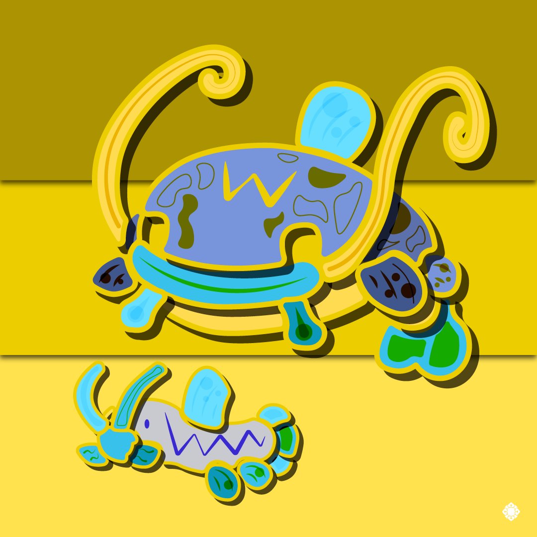 Another round of AztecaMon here for you.
.
#337 , #338 , #339 . Lunatone, Solrock, Barboach &amp; Wishcash.
.
.
.
.
.
#pokemon #aztecamon #pokemonfanart #fanart #aztec #mesoamerican #indigenous #mexican