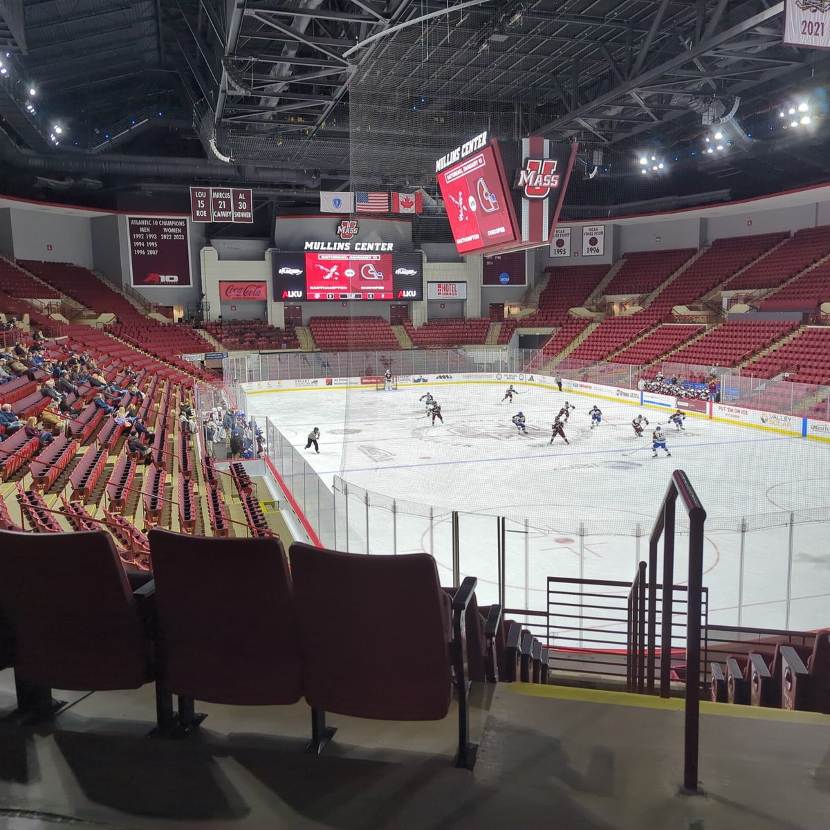 Mullins Center๐ต๐๐ (@mullinscenter) on Twitter photo Hosting some local high school puck (Easthampton vs Chicopee) before tonight's #cawlidgehockey tilt! <a href="/UMassHockey/">UMass Hockey</a> will take on Northeastern at 6pm. Hosting some local high school puck (Easthampton vs Chicopee) before tonight's #cawlidgehockey tilt! <a href="/UMassHockey/">UMass Hockey</a> will take on Northeastern at 6pm.