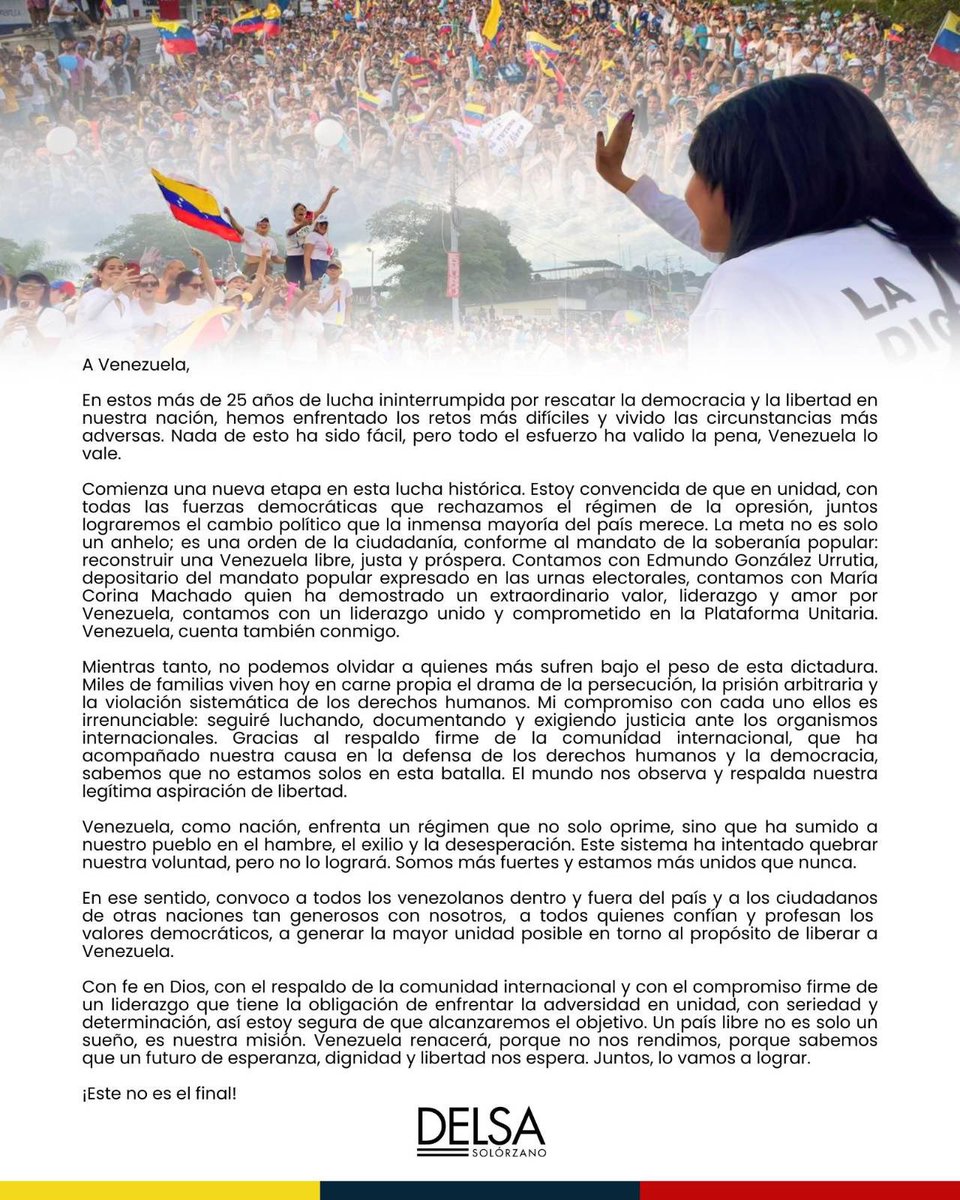 A mi amada Venezuela