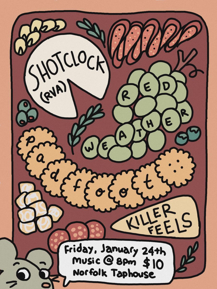 Don't use Xwitter very often but we should. Got a show coming up at Taphouse in NFK VA. Gonna rip it  with <a href="/padfootva/">Padfoot 🐾</a> <a href="/rdwthr/">Red Weather</a> <a href="/ShotClockBand/">ShotClock</a>