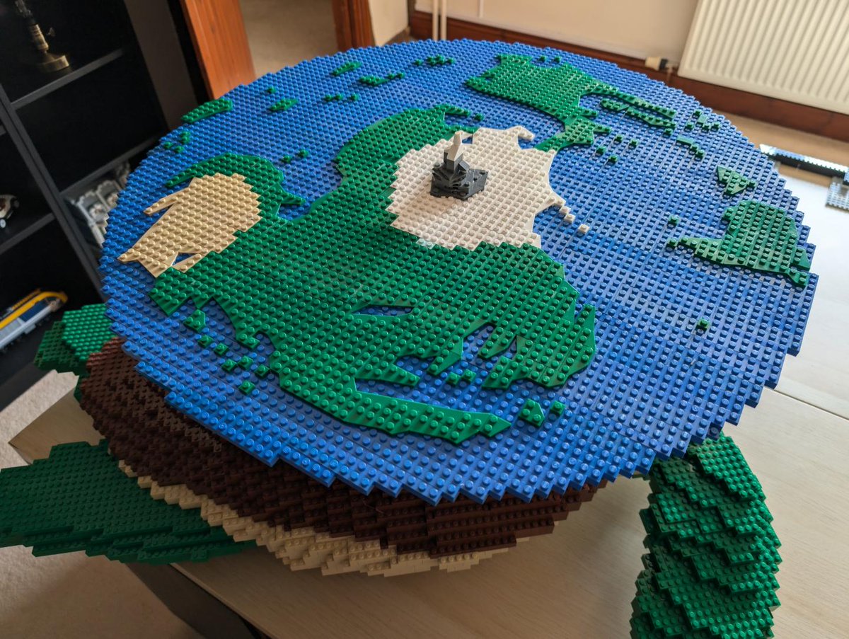 Lego Great A'Tuin, the world turtle from Terry Pratchett's Discworld series. I have a few upgrades planned... What would you like to see included?

<a href="/legogroup/">マリォ☆</a> <a href="/PratchettOnline/">The Terry Pratchett Estate</a> #terrypratchett <a href="/Discworld_com/">Discworld</a> #discworld #lego