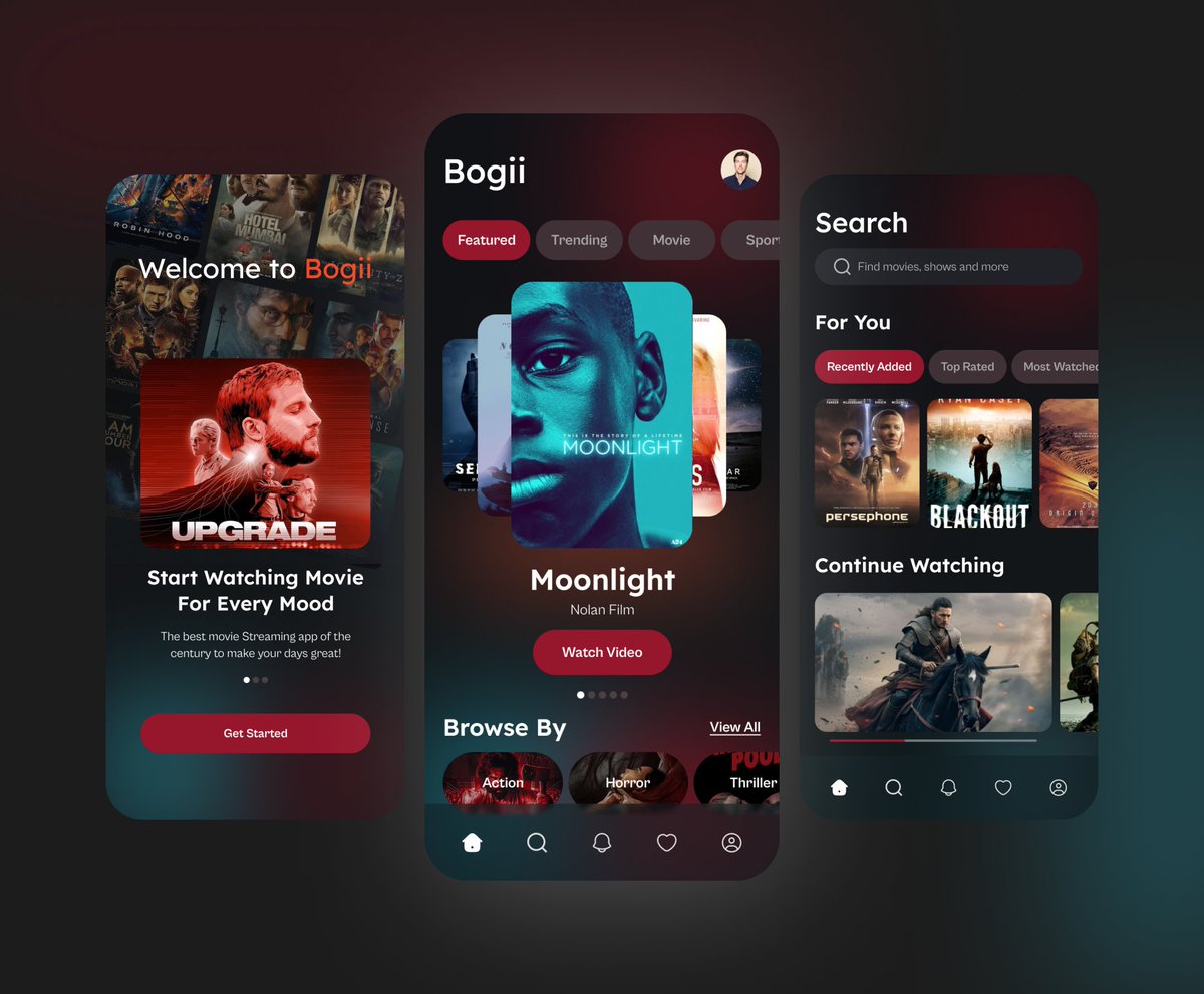 Movie Streaming App - Mobile Concept
How Is It?