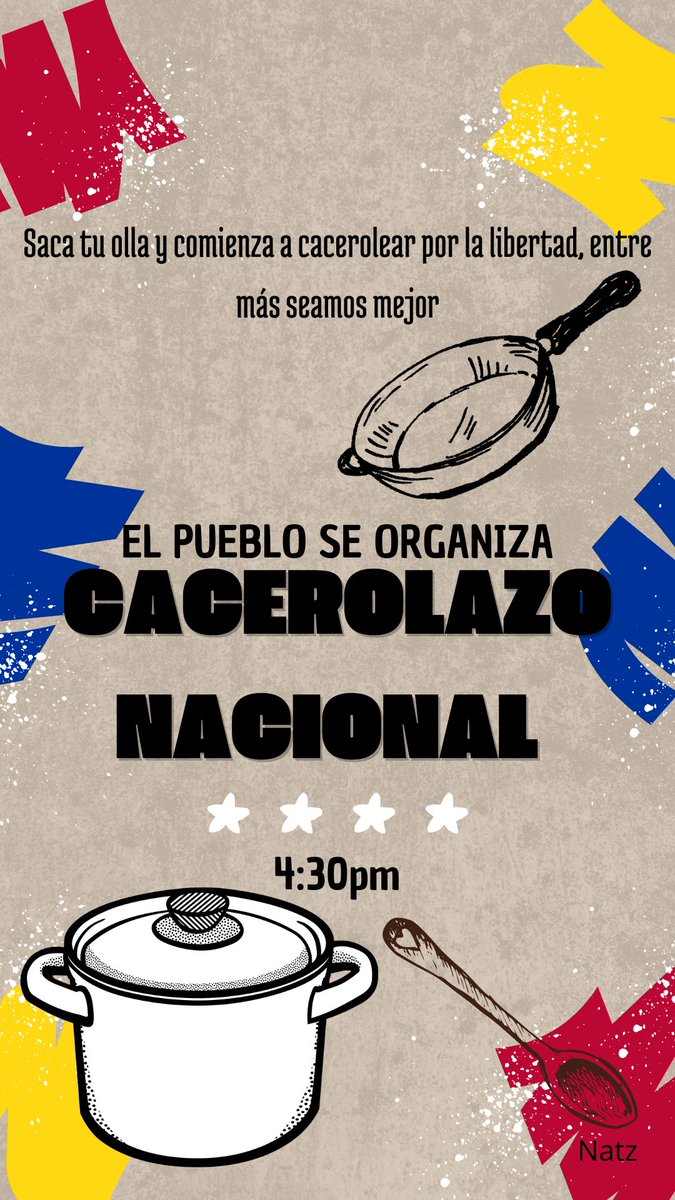 GENTE DENLE RT COMPARTAN
#EdmundoPresidente #MaduroDictador
#PAROESTUDIANTIL
#cacerolazoYa