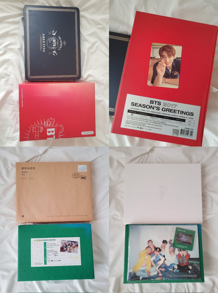 Goods_for_E's tweet photo. 방탄소년단 BTS 시즌그리팅 DVD 일괄 양도

💸 전체 일괄 30.0 (배송비 포함)
🖼 랜덤 모두 정국

BTS 2016 SEASON'S GREETING 
BTS 2017 SEASON’S GREETINGS
BTS 2018 SEASON'S GREETINGS
2019 SEASON'S GREETINGS
2020 SEASON'S GREETINGS
2021 SEASON'S GREETINGS https://t.co/vlLa1NI7Xm