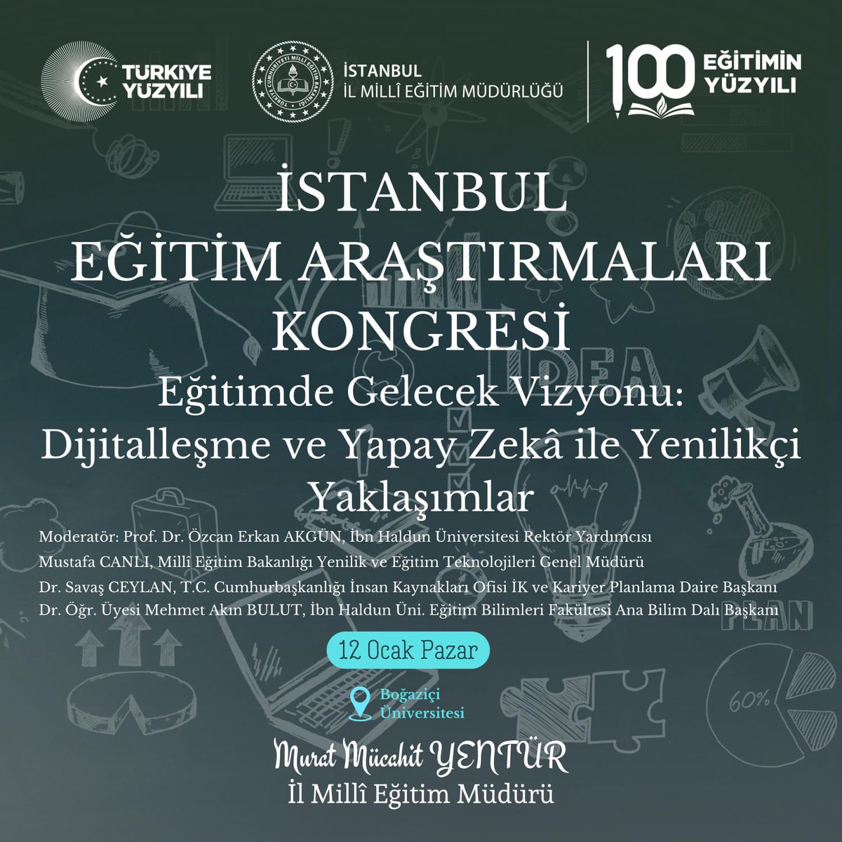 MucahitYentur's tweet photo. İstanbul Eğitim Araştırmaları Kongresi  2. gün

⏰ 14:30 -15:45

DAVETLİSİNİZ https://t.co/IaV8pgWJrM