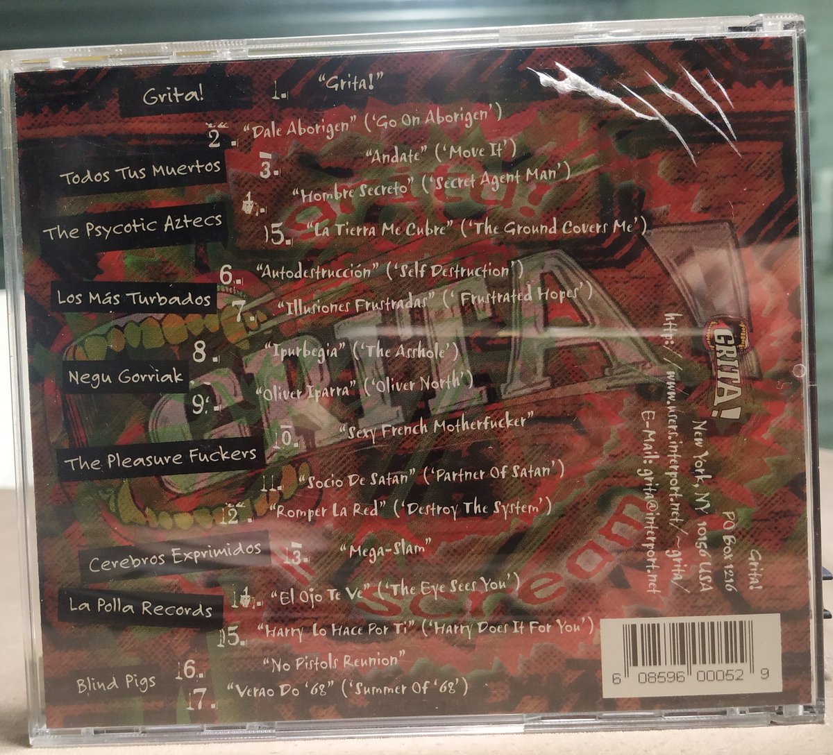 IkerBarandiara's tweet photo. 90eko hamarkadan, @epitaphrecords-en aritutako Jayk #Grita! sortu zuen talde 'latinoak' ezagutarazteko. 1996ean proba egin zuen Euskal Herriko eta Espainiako taldeekin: #pleasurefuckers , #lapolla @negugorriak #cerebrosexprimidos ...
Azala @Tyrexito -rena.
#cdbildumak https://t.co/ODh3544yov