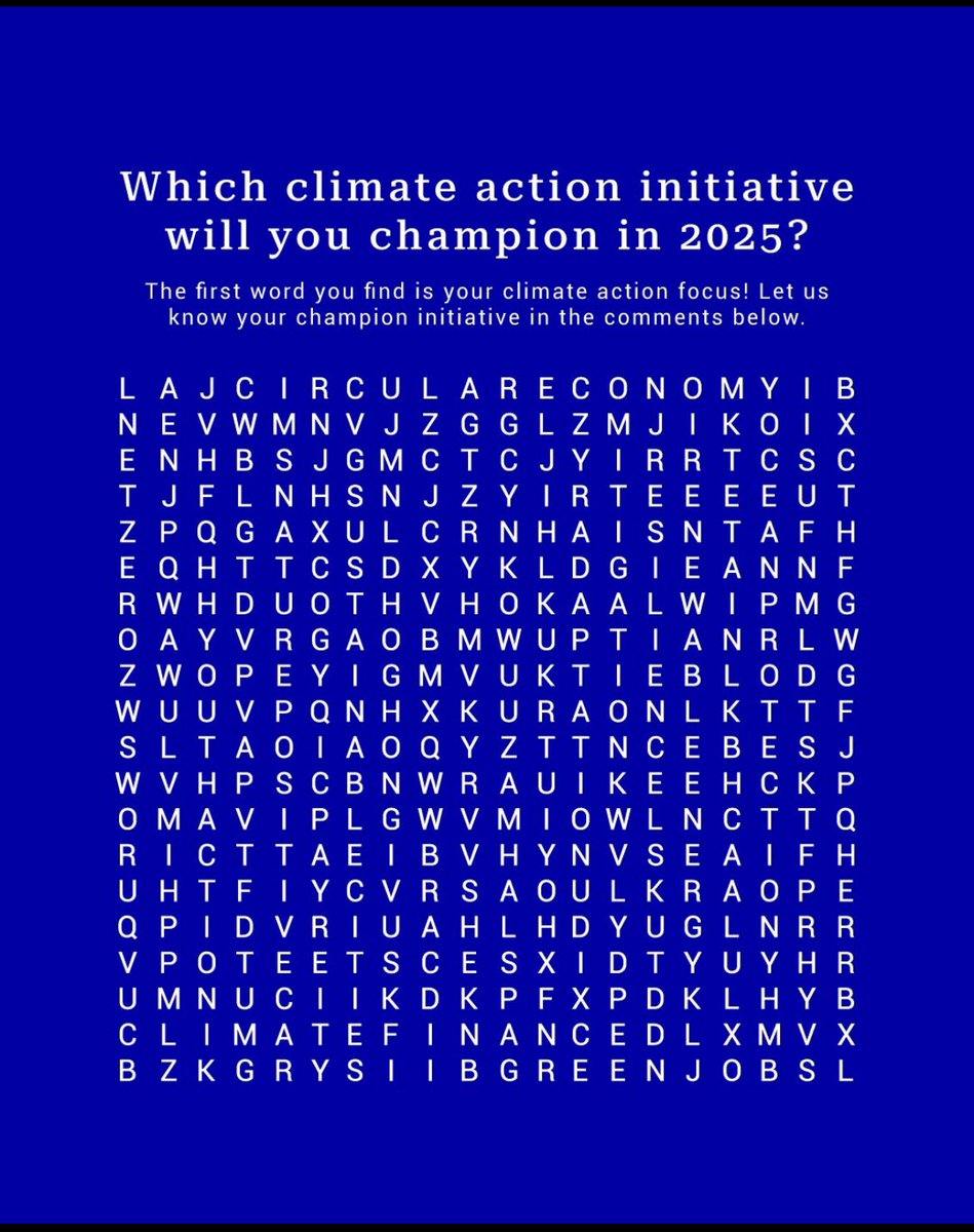 Vijanaimpact's tweet photo. Which climate action initiative will YOU champion this year?

🔍 Find the first word in the crossword puzzle and share your focus in the comments below. Your climate action journey starts today! https://t.co/cy0cELKxOl