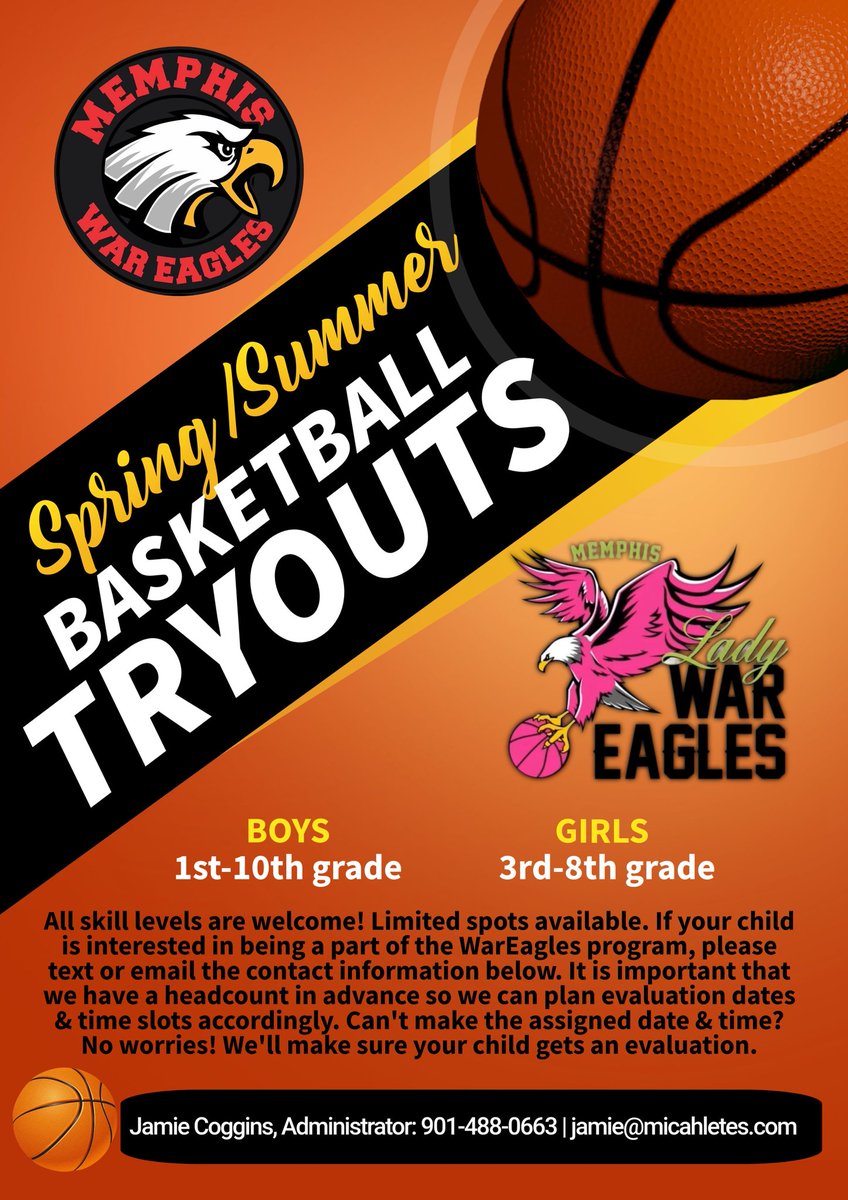 MicahBranch's tweet photo. - all skill levels 
- financial assistance available 
- boys 1st-10th grade
- girls 3rd-8th grade 
- 3 to 4 practices a week 
- individual training sessions 
- strength training provided 
- gym privacy (no outside parties)
- in town and out of town tournaments https://t.co/XupcU8NqmM