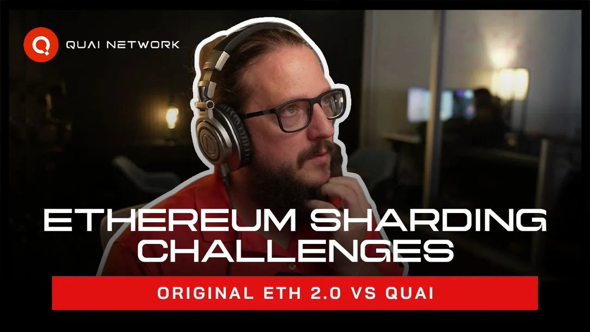New clip is out on the Quai Network's YouTube channel!

<a href="/mechanikalk/">Dr K.quai⚡💵</a> dives into what prevents Ethereum from using sharding to scale and how Quai solves it.

Come our weekly tech AMAs on Wednesday for more insight! What topic should we cover next? 🤔
