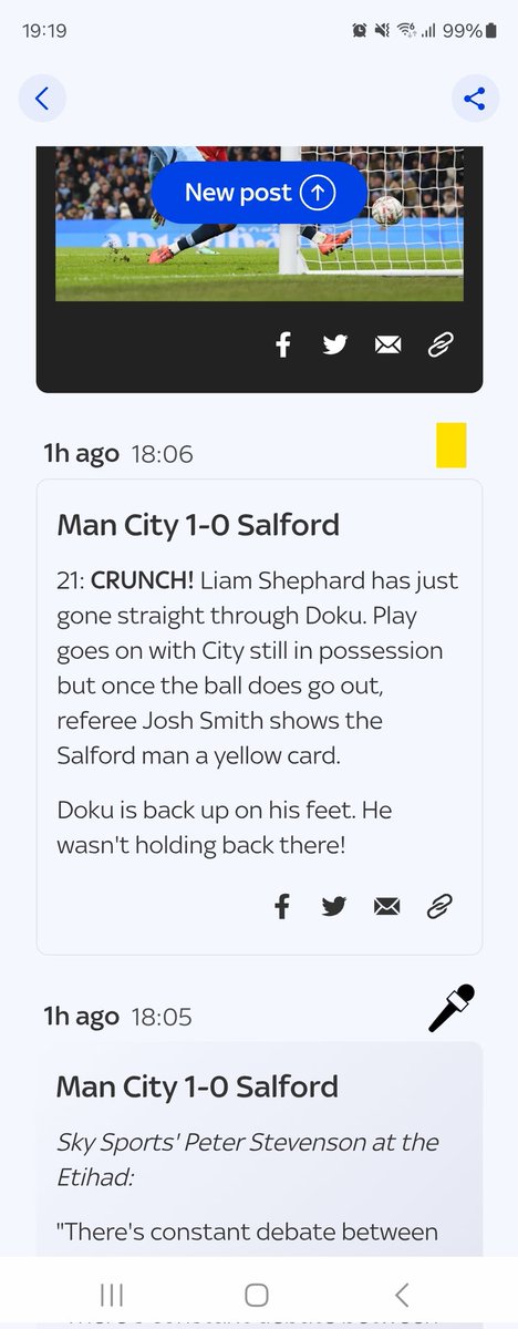 OlliverCraig's tweet photo. @BetfairCS @Betfair @BetfairCS sky sports is reporting it as a foul and it was clear as day on TV. The yellow card is proof of the foul. https://t.co/OmonPaOqAu