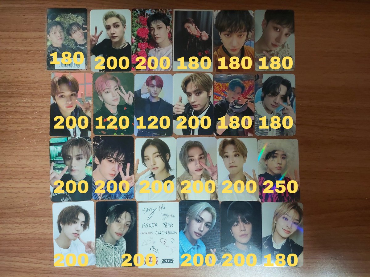 Npsy007's tweet photo. WTS ขาย การ์ดอัลบั้ม POB เบเน พลล พรล 

ตามหาบ้านใหม่ให้น้องๆ ราคาตามภาพค่ะ

ค่าส่ง 35 
**ซื้อครบ 3 ใบ ส่งฟรี‼️

DM/เมนชั่น

บังชาน ลีโนว ชางบิน ฮยอนจิน ฮัน ฟิลิกซ์ หลิก ซึงมิน ไอเอ็น I.N. อิน
#ตลาดนัดstraykids #ตลาดนัดเด็กหลง https://t.co/sc88WmEnna