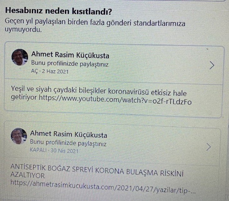 drahmetrasim's tweet photo. Zuckerberg, Kovid döneminde gerçekleri saklamaya zorlandık, demiş. 
Şu bilimsel kaynaklarla desteklenen, atalarımızın yüzlerce senedir yaptıkları, hiçbir zararı olmayan uygulamaları anlatan yazılara bile tahammül edemediniz.
Yazıklar olsun! https://t.co/k7hCklEeUw