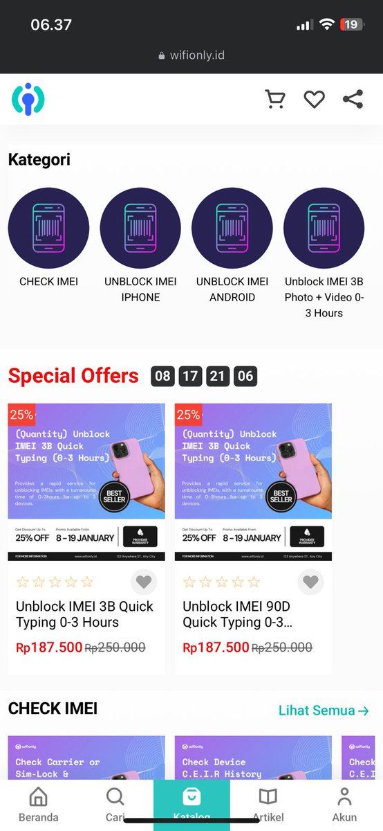 wifionlyid's tweet image. Kenapa Pilih WiFi Only?

✅ Proses cepat &amp;amp; aman
✅Support semua tipe HP
✅Garansi uang kembali
✅Tim profesional &amp;amp; berpengalaman

📩DM kami untuk konsultasi gratis

#unblockimei #wifionly #sinyaliphone #jaringaniphone