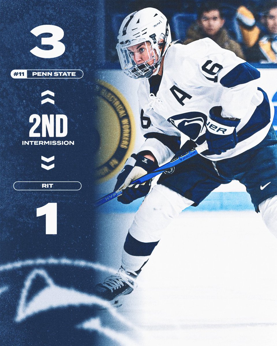 E2: PSU 3, RIT 1

Up two with one to go! 

#WeAre #HockeyValley