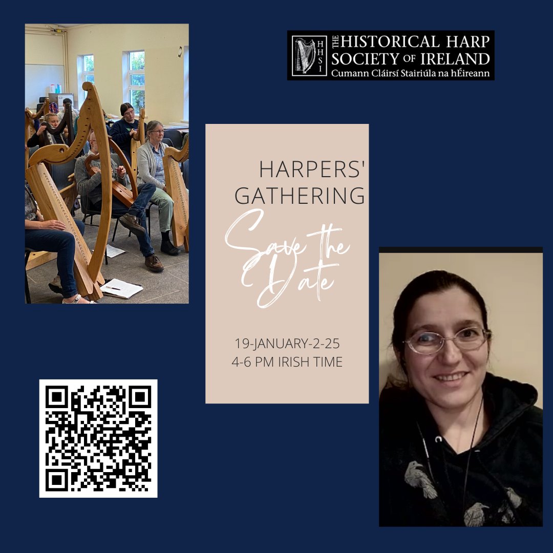 Just 1 week until HHSI's next Harpers' Gathering.  Our monthly FREE social event open to all harpers and harp styles.

For more information and to sign up:
irishharp.org/news/january-2…