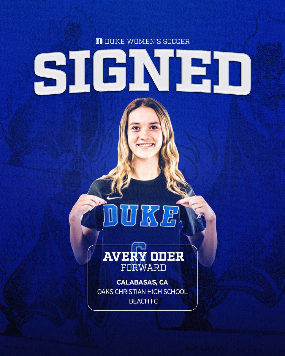 It’s official! 

Welcome to Durham, Avery! 🔵😈