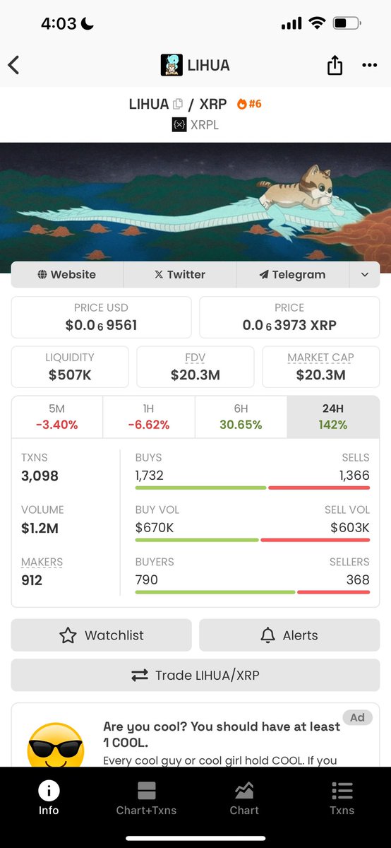 MRMILLI0NAIRE's tweet image. Can’t really say I didn’t warn you (dropped ticker in the replies) 

100m, then 1B. 

Don’t be surprised if PA starts getting crazy soon. 

Parabolic very soon. 

$LIHUA